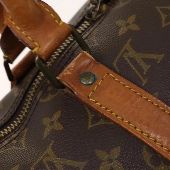 LOUIS VUITTON Monogram Keepall 55 Boston Bag M41424 LV Auth KD301 - Picture 10 of 16